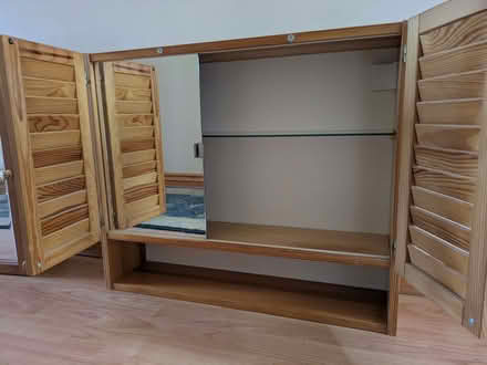Photo of free Pine bathroom cabinet in good condition (Buckskin RG22) #1