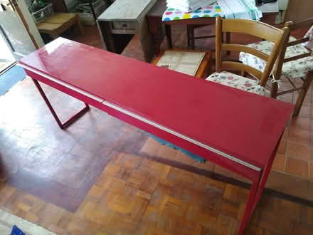 Photo of free Wide shallow desk with two drawers (Kings Sutton OX17) #1