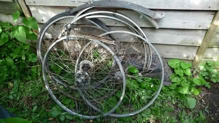 Photo of free Vintage bike wheels etc (Aylestone LE2) #1