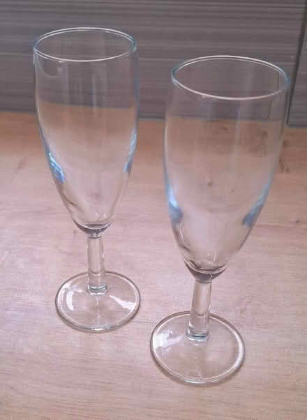 Photo of free 2 x glass flutes (Boughton Monchelsea ME17) #1