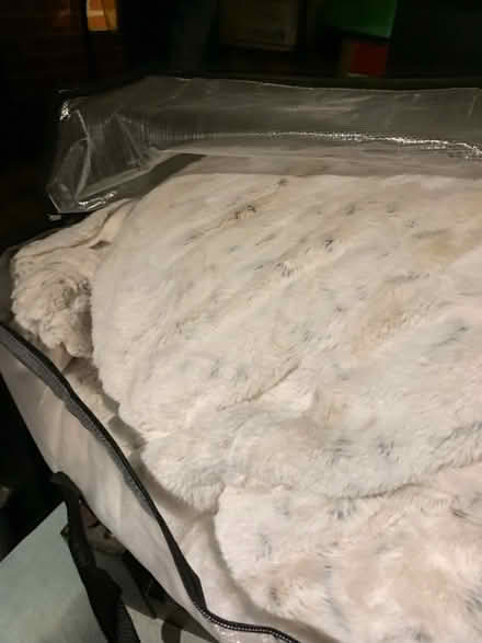Photo of free Faux fur king bedding (Columbia Heights) #1