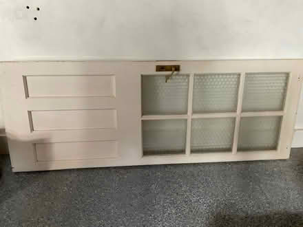 Photo of free Heavy Wood Back Door Half glazed (Sanderstead CR2) #1