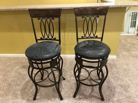Photo of free Two swivel Bar Stools (Brookeville) #1