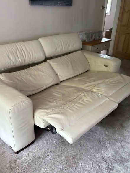 Photo of free Leather sofa with working mechanism to extend out (Little Tey CO6) #2