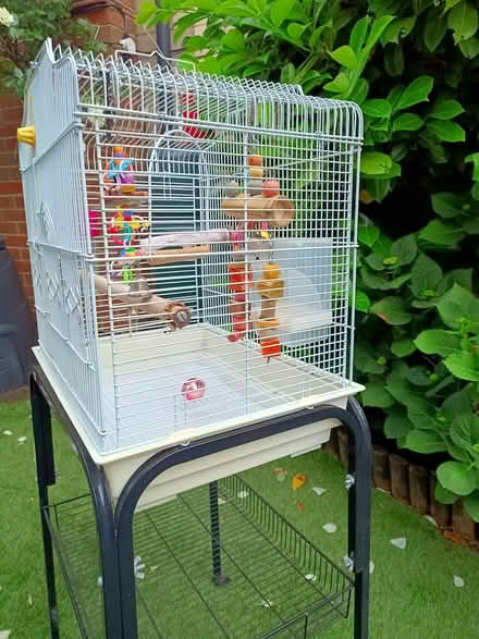 Photo of free Bird cage and trolley stand (LU7 Leighton Buzzard) #3