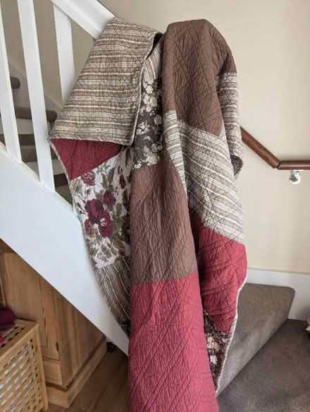 Photo of free Red & Brown throw and cushion covers (Grangeway area NN10) #1