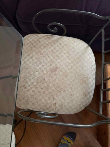 Photo of free Glass and metal table and 4 chairs (North Springfield) #4