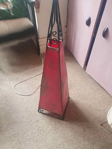 Photo of free Red pyramid lamp (M16) #1