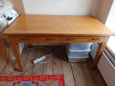 Photo of free Large Antique Arts & Crafts Desk (Buxworth SK23) #1