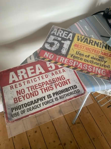 Photo of free 2 novelty signs (M32) #1