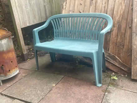 Photo of free Green plastic bench (Colwyn Bay LL29) #1