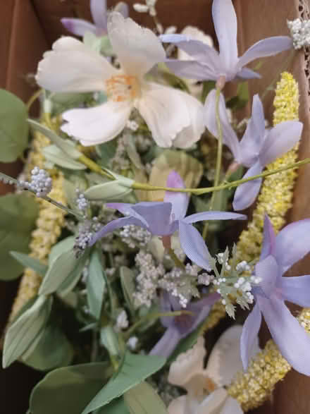 Photo of free Box of fake flowers and folidage (North Shields NE30) #1