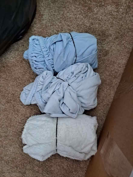 Photo of free Childrens cot sheets (Stone Cross BN23) #1