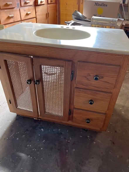 Photo of free Bathroom Cabinet (Queen Anne) #3