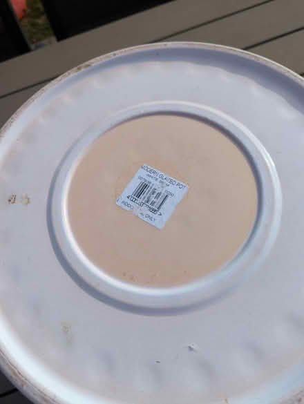 Photo of free Large white ceramic plant pot (Raynes Park SW20) #4