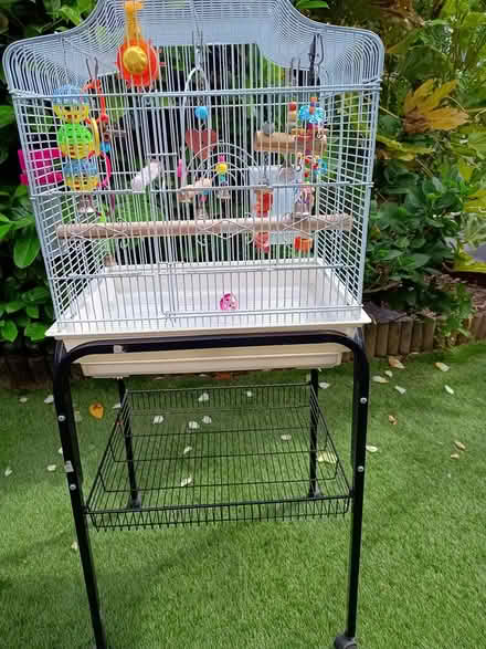 Photo of free Bird cage and trolley stand (LU7 Leighton Buzzard) #1