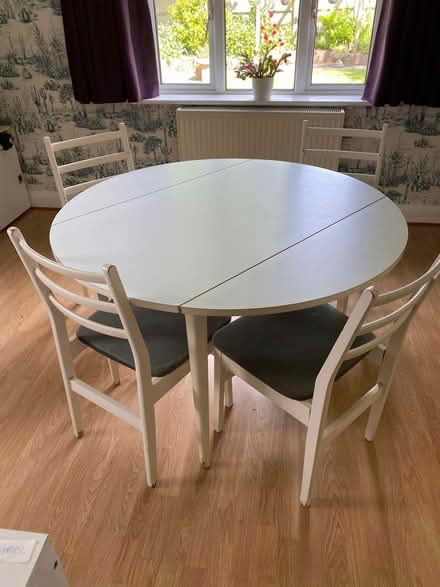 Photo of free Circular table and four chairs (Little Common TN39) #2