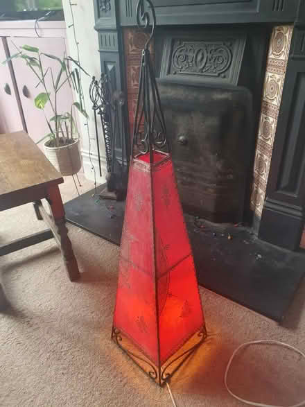Photo of free Red pyramid lamp (M16) #3