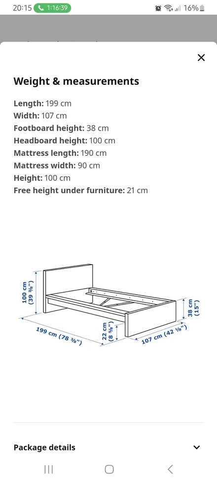 Photo of free Ikea white malm single white bed (ware SG12) #3