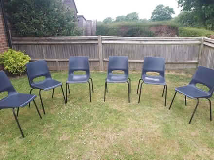 Photo of free 6 stacking chairs (Aldingbourne PO20) #1