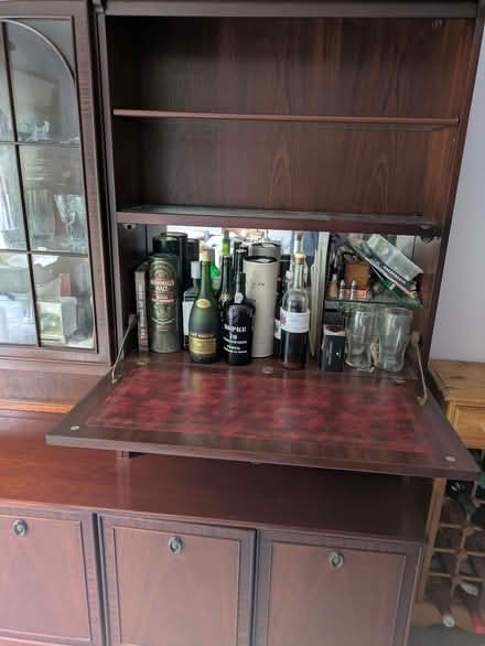 Photo of free Large sideboard / dresser / wall unit with mini bar & lights (University of Bedfordshire Polhill Campus MK41) #2
