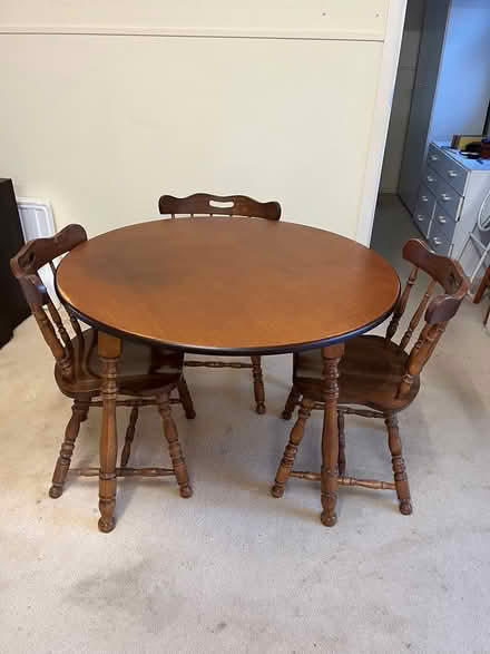 Photo of free Round table and 3 chairs (Toukley NSW) #1