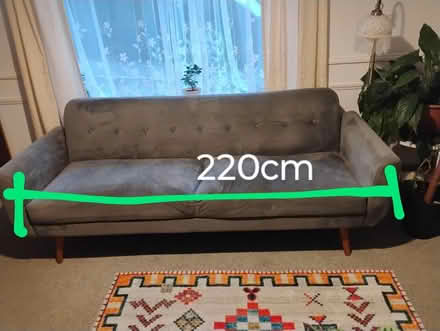 Photo of free Grey 3-4 seater fabric sofabed (Woodingdean BN2) #3