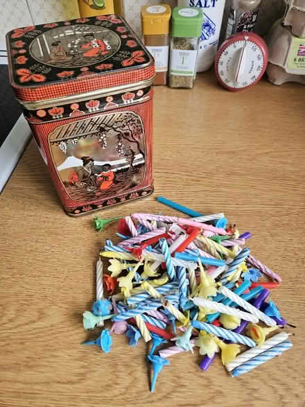 Photo of free Vintage Tea Caddy plus Birthday Party Candles & Holders (Bexhill TN39) #1