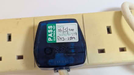 Photo of free Extension cable with six sockets, blue mains plug (Portsea PO1) #2