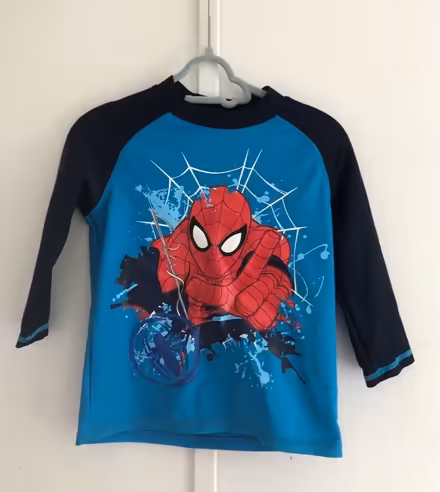 Photo of free Spiderman swim / uv top age 4-5 (Latchford WA4) #1