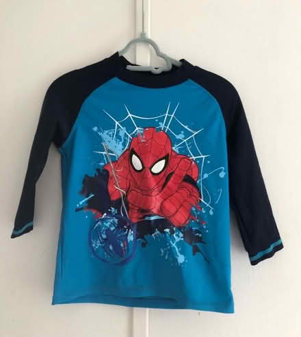 Photo of free Spiderman swim / uv top age 4-5 (Latchford WA4) #1