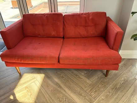 Photo of free West Elm Red Sofa (SG6) #2