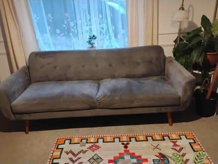Photo of free Grey 3-4 seater fabric sofabed (Woodingdean BN2) #1