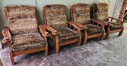 Photo of free 4 wooden armchairs - very comfortable (IP1) #2