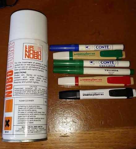 Photo of free Whiteboard markers and spray (Cuddington CW8) #1