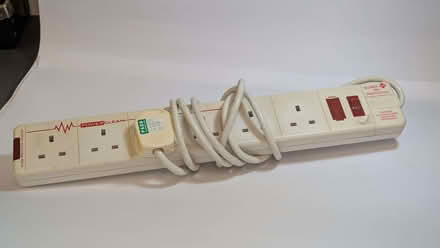 Photo of free Extension cable with six sockets, white mains plug (Portsea PO1) #2