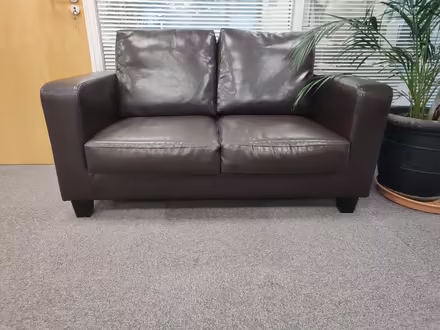 Photo of free Brown sofa 2 seat (EX5) #3