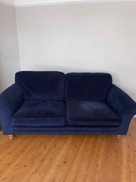 Photo of free Navy 2 seater sofa (West Bridgford NG2) #1