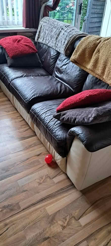 Photo of free 3 seat and 2 seat leather sofas (Ws8 6bh) #2