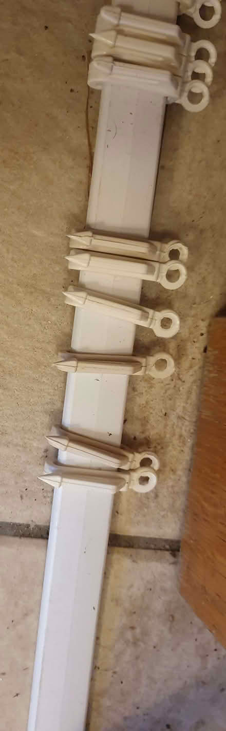 Photo of free Plastic curtain rail & fixings & hooks & mixed sized hooks (Tilehurst RG31) #2
