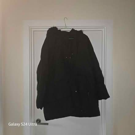 Photo of free Black hooded coat size 20 (Wigan WN1) #1