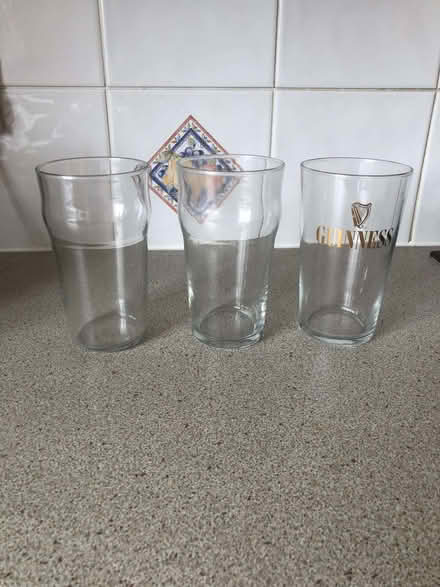 Photo of free Pint glasses (x3) (Wood Farm OX3) #1