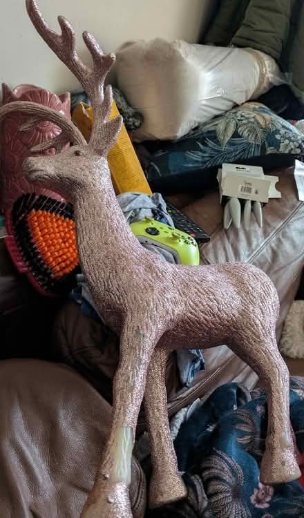 Photo of free Pink and gold Christmas decorations (Freehold LA1) #1