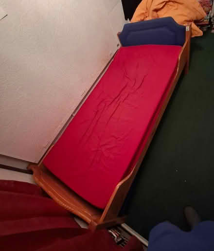Photo of free Single pine bed (leominster) #2