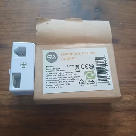 Photo of free Telephone double adapter (Spixworth NR10) #1
