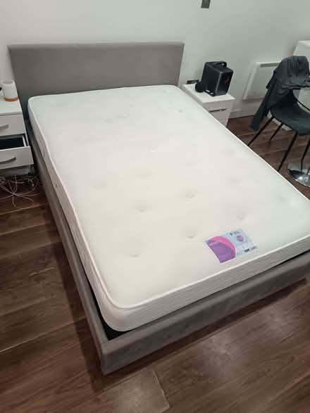 Photo of free Double Mattress + Ottoman Bed Frame (MediaCityUK M50) #1