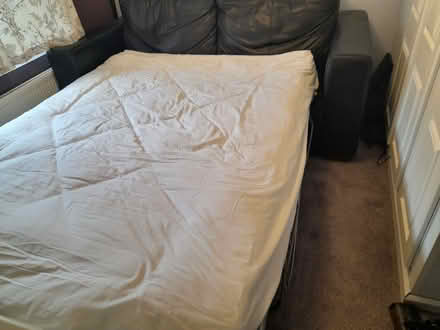 Photo of free Leather sofa bed (West Malling) #3
