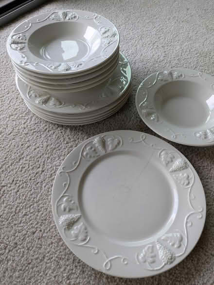 Photo of free White plates and bowls (Silver Spring 20901) #1