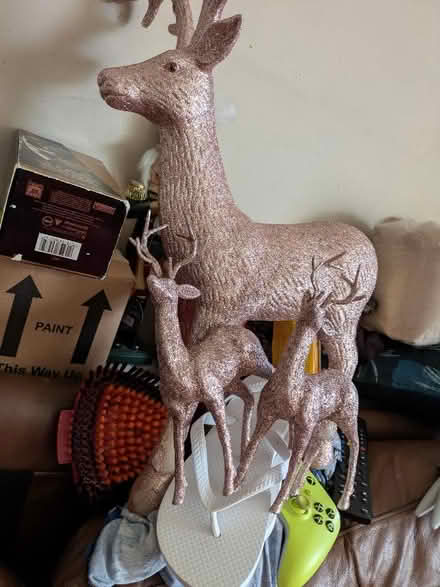 Photo of free Pink and gold Christmas decorations (Freehold LA1) #2