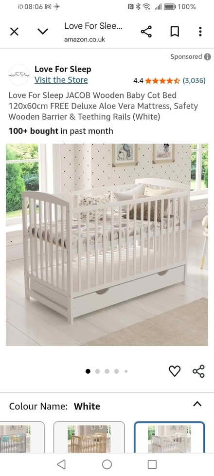 Photo of free Cot bed (Lower Morden SM4) #1